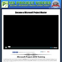 Become a Microsoft Project Master