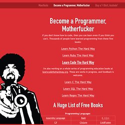 Become a Programmer, Motherfucker