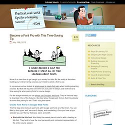 Become a Font Pro with This Time-Saving Tip