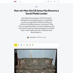 Hoo-ah: How the US Army Has Become a Social Media Leader