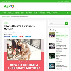 How To Become A Surrogate Mother?