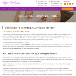 Process of Being A Surrogate