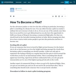How To Become a Pilot? : thepilot1 — LiveJournal