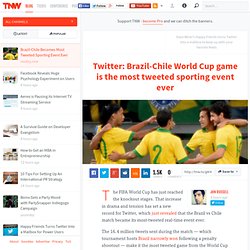 Brazil-Chile Becomes Most Tweeted Sporting Event Ever