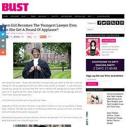 Teen Girl Becomes the Youngest Lawyer Ever, Can She Get a Round of Applause?