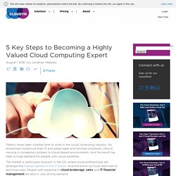 5 Key Steps to Becoming a Highly Valued Cloud Computing Expert