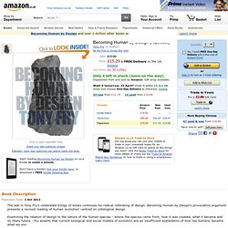 Becoming Human by Design: Amazon.co.uk: Tony Fry