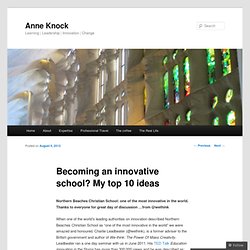 Becoming an innovative school? My top 10 ideas