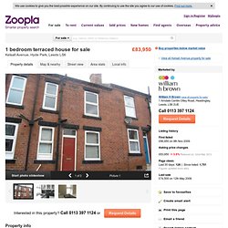 1 bedroom terraced house for sale in Kelsall Avenue, Hyde Park, Leeds LS6 - 1877024