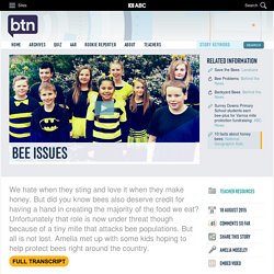 Bee Issues: 18/08/2015, Behind the News