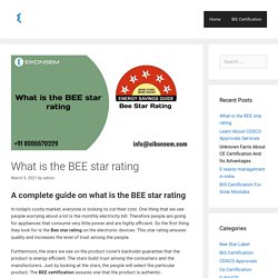 What is the BEE star rating