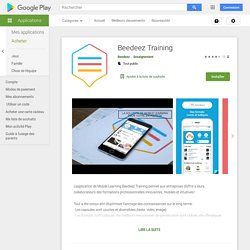 Beedeez Training – Applications sur Google Play