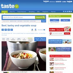 Beef, Barley And Vegetable Soup Recipe