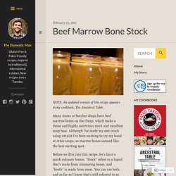 Beef Marrow Bone Stock