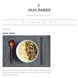 Beef Udon - Jaja Bakes - jajabakes.com