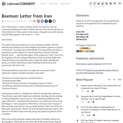 Beeman: Letter from Iran