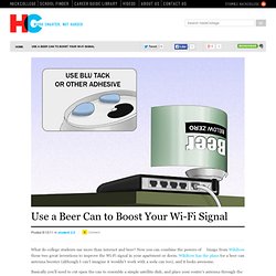 Use a Beer Can to Boost Your Wi-Fi Signal