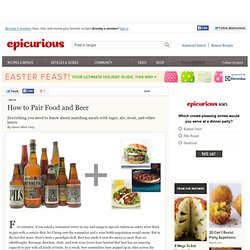 Beer and Food Pairings at Epicurious