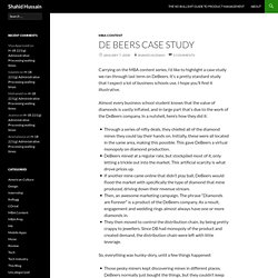De Beers Case Study