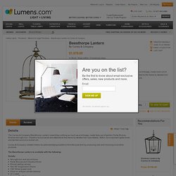 Beesthorpe Lantern by Currey and Company at Lumens