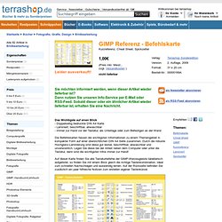 GIMP Referenz - Befehlskarte - terrashop.de