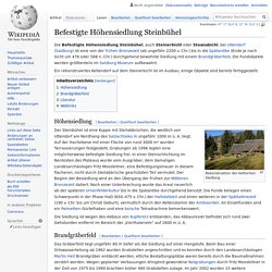 Befestigte Höhensiedlung Steinbühel