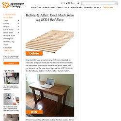 Before & After: Desk Made from an IKEA Bed Base