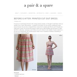 BEFORE & AFTER: PRINTED CUT OUT DRESS