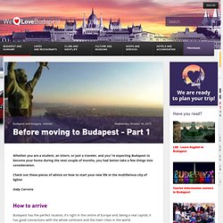Before moving to Budapest - Part 1 - We Love Budapest