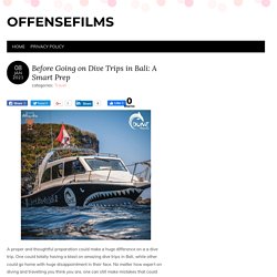 Before Going on Dive Trips in Bali: A Smart Prep - Offensefilms