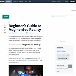 Beginner’s Guide to Augmented Reality - Tuts+