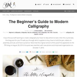 The Beginner's Guide to Modern Calligraphy