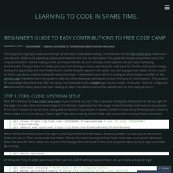 Beginner’s Guide to Easy Contributions to Free Code Camp