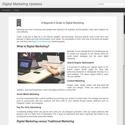 Digital Marketing Updates: A Beginner’s Guide to Digital Marketing