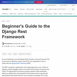 Beginner's Guide to the Django Rest Framework