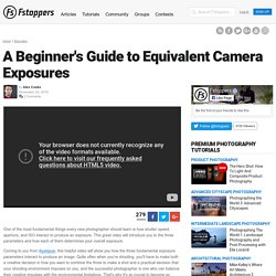 A Beginner's Guide to Equivalent Camera Exposures