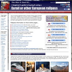 A beginner's guide to Eurail & European rail passes