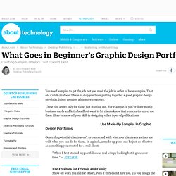 How to Build a Beginner Graphic Design Portfolio
