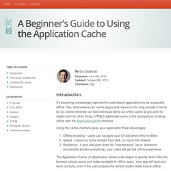 A Beginner's Guide to Using the Application Cache