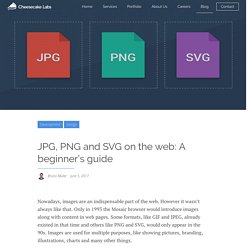 JPG, PNG and SVG on the web: A beginner's guide