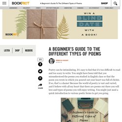A Beginner's Guide to Different Types of Poems