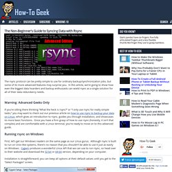 The Non-Beginner’s Guide to Syncing Data with Rsync