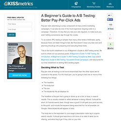 A Beginner's Guide to A/B Testing: Better Pay-Per-Click Ads