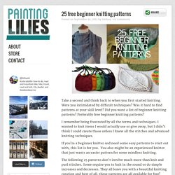 25 Free Beginner Knitting Patterns