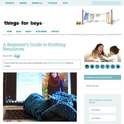 A Beginner's Guide to Knitting: Resources