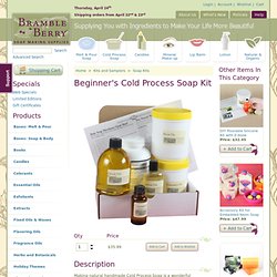 Beginner's Cold Process Soap Kit