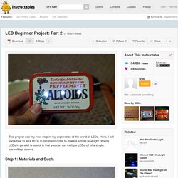LED Beginner Project: Part 2