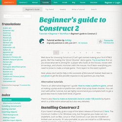 Beginner's guide to Construct 2