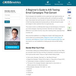 A Beginner's Guide to A/B Testing: Email Campaigns That Convert