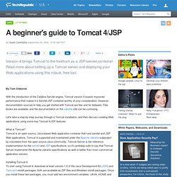A beginner's guide to Tomcat 4/JSP